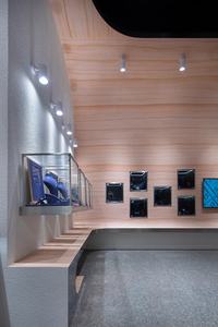 Retron personalizable estilo artístico joyería tienda pantalla mármol superior LED iluminación ecológica resistente contador atractivo - Product Image 4