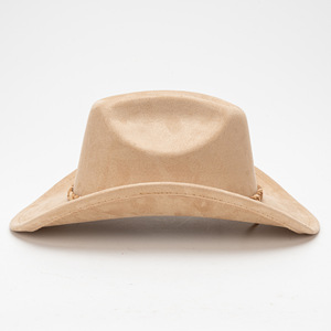 Wholesale Vintage Solid Color Unisex Wide Brim <strong>Western</strong> Cowboy <strong>Hat</strong> Fashion Suede Jazzy <strong>Hat</strong> for Outdoor Sunshade - Product Image 2