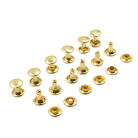 Rivets à double capuchon en acier inoxydable, tête zinguée polie, tête fraisée, classe 51 ISO15977, rivets aveugles 6mm-9mm pour vêtements