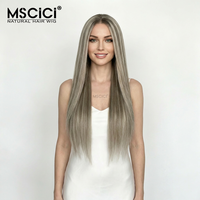 Perruque Lace Front en Cheveux Humains Vietnamiens Remy Lisses, HD Transparente, Sans Colle, Pré-épilée, Couleur Personnalisable, Longue Longueur