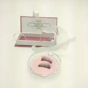 Private Label Verpackungs box erstellen Sie Ihre eigenen Marke 3D Nerz magnetische Wimpern mit Eyeliner