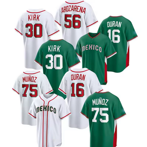 2026 Meilleure Qualité Personnalisée # 30 <span class=keywords><strong>Alejandro</strong></span> Kirk # 16 Jarren Duran # Maillot de baseball classique mondial cousu Randy Arozarena n°56 - Product Image 1