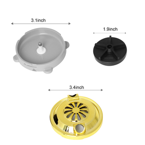 Bac à pédicure portable de luxe avec pompe magnétique dorée et système de jet sans tuyau - Product Image 4