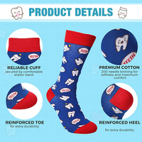 Nouveauté mignon drôle dentiste femmes chaussettes dents dentaires infirmière chaussettes pour filles