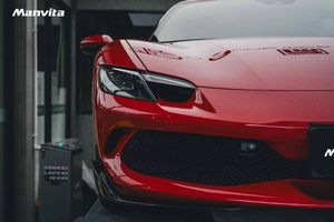 Aulena Kit bodi karbon kering OEM untuk Ferrari 296 GTB Diffuser Bumper belakang baru Spoiler pemisah bibir depan - Product Image 3