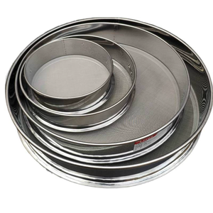 <span class=keywords><strong>Tamis</strong></span> de jardinage rond en acier inoxydable <span class=keywords><strong>à</strong></span> mailles fines pour le compost, le sable et le sol de potage de bonsaï - Product Image 1
