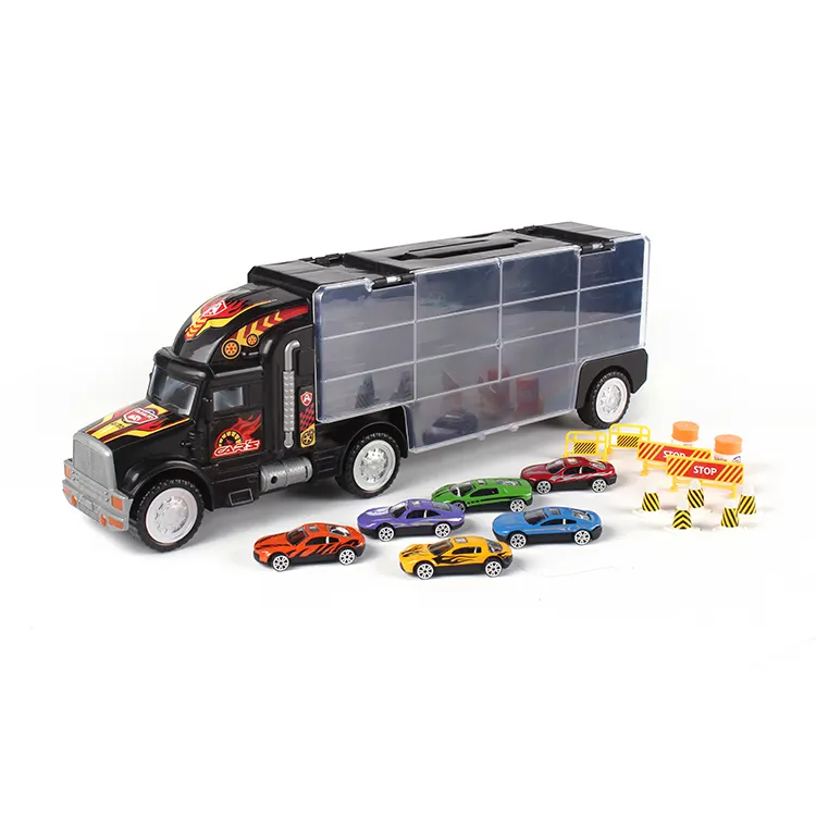 1/26 vernice spray in metallo camion carrier die cast modello di auto diecast veicoli giocattolo per il regalo