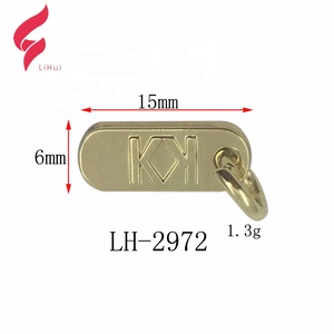 Plaque métallique personnalisée Lihui gravée pour sacs, étiquette <span class=keywords><strong>de</strong></span> marque pour sacs à main/bijoux/vêtements, écologique, certifiée SGS - Product Image 5