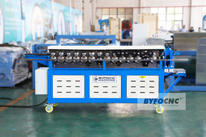 Byfo T12 1.2Mm Mạ Kẽm Tấm Kim Loại Mặt Bích Máy Ống Tdf Mặt Bích Hình Thành Máy Cho Hvac Ống Mặt Bích Clip Làm - Product Image 2