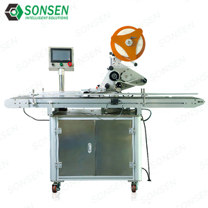 Automatic Assembly Desktop Flat Labeling Machine Paper Box Card Plastic Bags Self-adhesive <strong>Labels</strong> High-speed Sticker Machine - Product Image 2