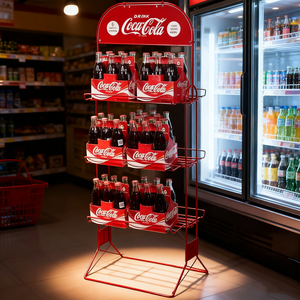 खुदरा समाधान सुपरमार्केट सुविधा के लिए कस्टम इको-फ्रेंडली भारी-शुल्क लोहे के तार कोला डिस्प्ले रैक - Product Image 5