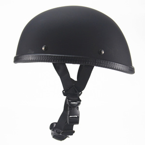 Casque de vélo demi-coque noir brillant taille unique avec fermeture rapide pour adulte - Product Image 4