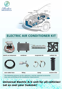 ชุดติดตั้ง<span class=keywords><strong>เครื่อง</strong></span><span class=keywords><strong>ปรับอากาศ</strong></span><span class=keywords><strong>รถยนต์</strong></span>อเนกประสงค์ AC.132.019 สำหรับพวงมาลัยซ้ายและขวา พร้อมระบบทำความเย็นและความร้อน BEU-404-100 1900W สำหรับรถบรรทุกและรถยนต์ทั่วไป - Product Image 5