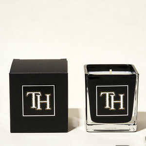 Frascos de Vidrio Cuadrados Transparentes Grises de Lujo para Velas Decorativas, Frascos Vacíos de 8oz, 10oz y 12oz para Fabricación de Velas - Product Image 2