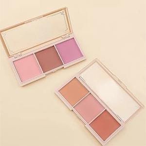 Fard à joues en coussin d'air végétalien imperméable en gros OEM, logo personnalisé, éclaircissant naturel, longue durée, sans cruauté, trois couleurs - Product Image 3