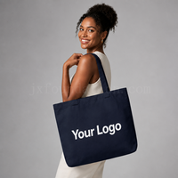 Sac fourre-tout en toile de coton écologique avec logo personnalisé, 45*35*10CM, grande capacité, sac de rangement pour la maison, pochette réutilisable pour articles divers
