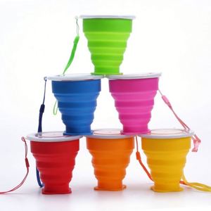 Gobelet en silicone pliable avec logo personnalisé, gobelet pliable réutilisable portable pour le camping, la randonnée et les voyages - Product Image 3