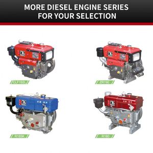 Moteur diesel monocylindre ZR180 au meilleur prix avec démarrage électrique, système de refroidissement par eau, pompe et roulement pour l'agriculture - Product Image 6