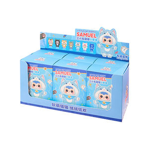 Authentique Samuel Cat Party Plush Mystery Box, cadeau tendance <span class=keywords><strong>pour</strong></span> fille, poupée avec sac créatif en pendentif, jouet en boîte aveugle neuf - Product Image 1