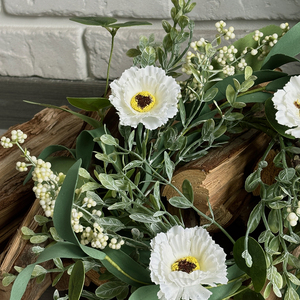 Couronne de fleurs artificielles de marguerites de Pâques en plastique de haute qualité, style campagnard, pour mariage, <span class=keywords><strong>anniversaire</strong></span>, décoration intérieure - Product Image 5