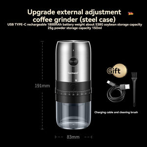 Moulin à <span class=keywords><strong>café</strong></span> externe grossier et fin Moulin à poivre en céramique Moulin à <span class=keywords><strong>café</strong></span> électrique rechargeable - Product Image 2