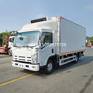 Camión Refrigerado Isuzu ELF Diésel Manual de 1-10T <span class=keywords><strong>con</strong></span> <span class=keywords><strong>Plataforma</strong></span> Elevadora Hidráulica para Transporte de Verduras, Frutas, Leche, Huevos y Alimentos - Product Image 3