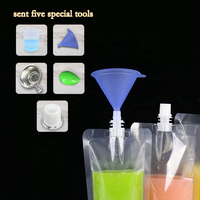 Pochette en plastique transparente à bec verseur pour aliments pour bébés, emballage de boissons, sac à bec verseur