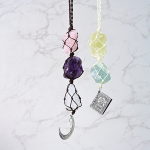 Colgante de Piedra de Cristal en Bruto Tejido al Estilo Bohemio, Joyería Elegante, Ideal para el Día de San Valentín, para Hombres y Mujeres - Product Image 6