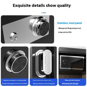 Onnais lớn tất cả các thép chống trộm cơ khí mật khẩu an toàn với chìa khóa khóa Khóa nhập ký gửi hộp cho nhà hoặc khách sạn sử dụng - Product Image 4