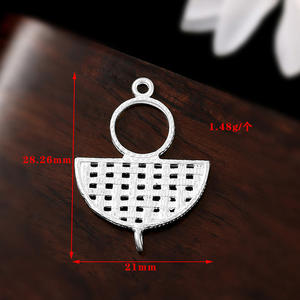 Demi <span class=keywords><strong>lune</strong></span> pendentif breloques connecteurs pour bricolage boucles d'oreilles fabrication de bijoux demi-<span class=keywords><strong>lune</strong></span> breloques vintage avec multi boucles - Product Image 6