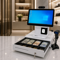 Terminal de point de vente Android avancé tout-en-un, système de point de vente Android OS, machine de point de vente pour une entreprise de vente au détail prête pour l'avenir
