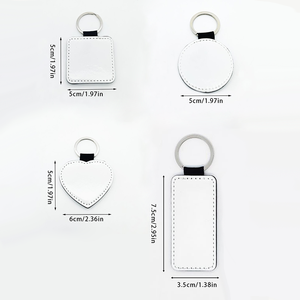 <b>Customized</b> Double-Sided High-Definition Digital Design PU Leather <b>Keychain</b> for Promotions Travel Souvenirs - Product Image 3