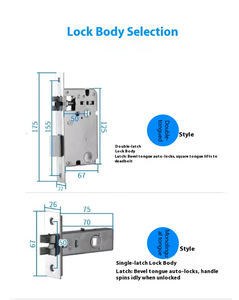 एक्सेललॉक wf07 ग्रेड सी सुरक्षा एल्यूमीनियम मिश्र धातु स्मार्ट लॉक फिंगरप्रिंट और तुया/टलॉक ऐप के साथ संगत - Product Image 5