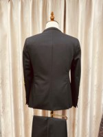 Costume 2 pièces pour homme grande taille, fait main, orné de perles et de strass, veste à simple boutonnage et pantalon, smoking scintillant à sequins pour mariage, fête, marié