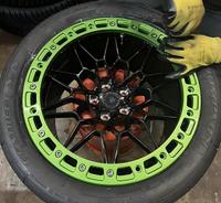 Jantes Vorgin en aluminium forgé, neuves, 17X 10, 18X 9, 19X9.5/10, vert, rouge et noir, monobloc, Beadlock, concave profond, pour BMW 5X112 5X120