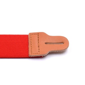 <span class=keywords><strong>Tirantes</strong></span> de fiesta de <span class=keywords><strong>boda</strong></span> ajustables de color rojo sólido de moda para hombres - Product Image 6