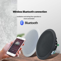 Haut-parleur de plafond actif Bluetooth 2 canaux BT52 de 6,5 pouces pour système audio domestique intelligent, haut-parleur de plafond 25W pour sonorisation publique