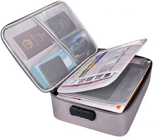 Portable Fireproof <b>A4</b> Document Bag Factory Wholesale Travel Safe Storage Lock for Important <b>Files</b> Filing Products - Product Image 1