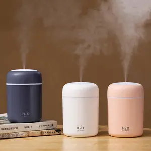 New Arrival Portable Mute Operation Mini USB Diffuser H2o 300ml 30-45ml/H Colorful Light Air Humidifier With Night Light