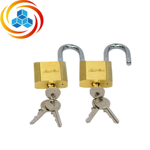 Candado Universal Antirrobo de Latón Cuadrado con Cadena Larga Personalizable Anin, Doble Palanca, 3 Tamaños, OEM para Almacenes, Escuelas, Gimnasios y Portones - Product Image 2