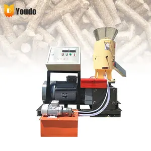 220V Small Business Portable 6Mm Biomass Pine Sawdust Saw Dust Press Granulator Wood Pellet Making Machine For Burning Bbq Stove