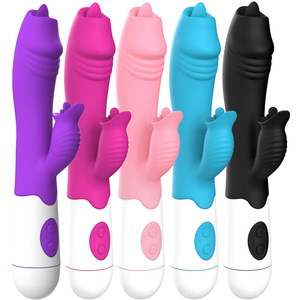 Vibromasseur rechargeable USB pour <span class=keywords><strong>femme</strong></span>, 7 modes, vibromasseur lapin avec langue, jouet sexuel pour <span class=keywords><strong>femme</strong></span> <span class=keywords><strong>pas</strong></span> <span class=keywords><strong>cher</strong></span> - Product Image 1