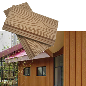 Revêtement mural extérieur en composite bois-plastique anti-UV, imitation bois, panneau mural WPC décoratif pour extérieur - Product Image 6