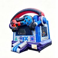 Nouvelle Conception 2026 : Château Gonflable Gamer 3D pour Enfants, Structure de Jeu en PVC 0,55 mm pour Fêtes et Location
