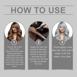 Venta caliente para teñir el cabello gris plateado tinte para el cabello crema estilo Punk 100g champú para color de cabello para uso doméstico - Product Image 6