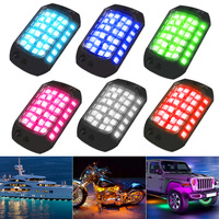 Nuevo diseño de lentes 3D superbrillantes, 12 piezas en una, 3 pulgadas, 12V, resistente al agua, RGB, Control remoto por aplicación, 36LED, Kit de luz Led Rock de alta calidad
