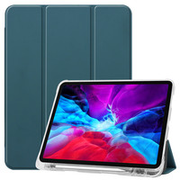 Étui arrière fin et transparent en TPU pour iPad Pro 12,9 pouces avec emplacement pour stylet, design personnalisé, anti-chute, multi-angles
