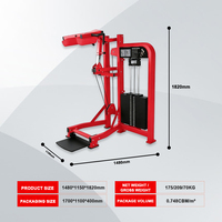 Machine professionnelle de soulevé de mollets en acier robuste pour la musculation des jambes, équipement de gym avec station de soléus à empilement de poids
