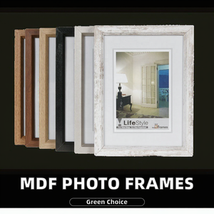 Cadres <span class=keywords><strong>photo</strong></span> en MDF créatifs en gros, noir, blanc, or, argent - 30x40 <span class=keywords><strong>40x50</strong></span> 50x50 50x70 cm, grands cadres en bois pour affiches - Product Image 2