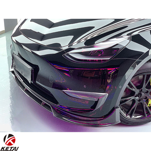 FAST Style PP ABS Car Front Lip Difusor trasero Side Faldón Vents Spoiler Body Kit Black Aero Kit para Tesla Model <span class=keywords><strong>Y</strong></span> 2018-2023 - Product Image 6